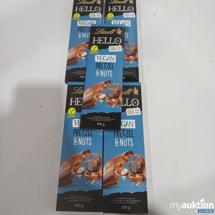 Artikel Nr. 910666 Artikel Nr. 910666: Lindt Hello Vegan Pretzel & Nuts je 100g