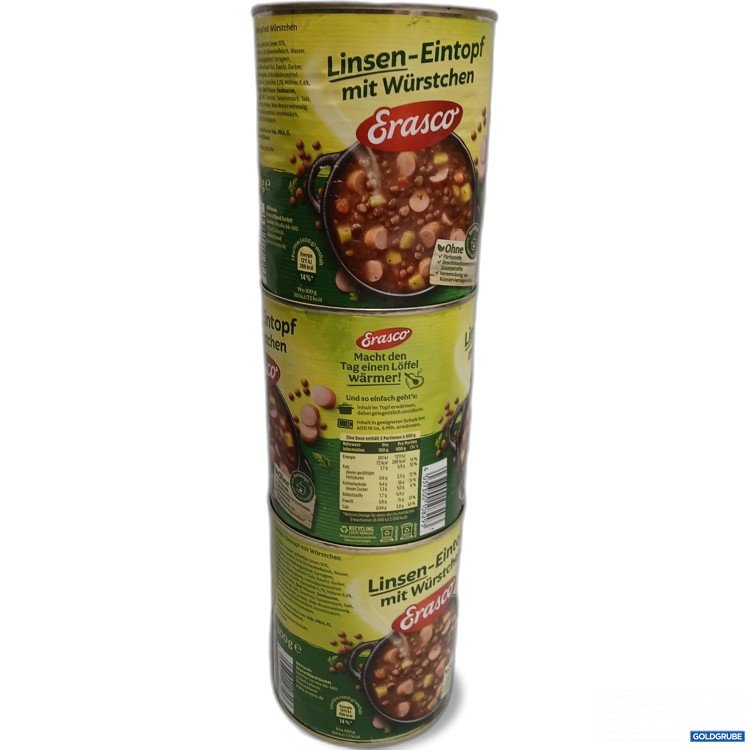 Artikel Nr. 950666: Erasco Linsen-Eintopf mit Würstchen 3×750ml