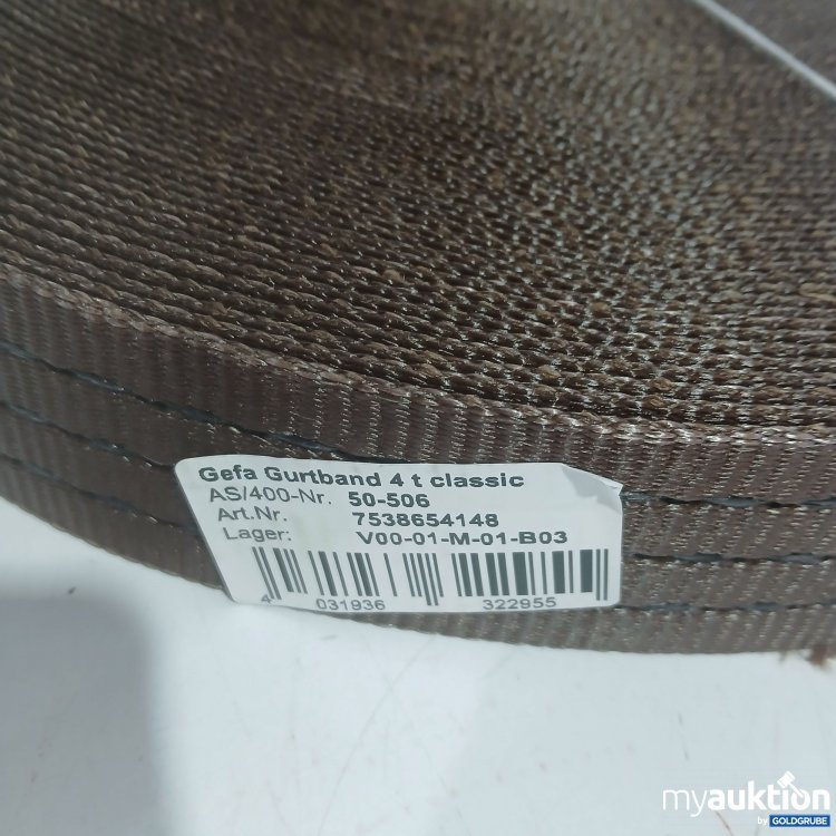 Artikel Nr. 951666: Gefa Gurtband 4t classic 