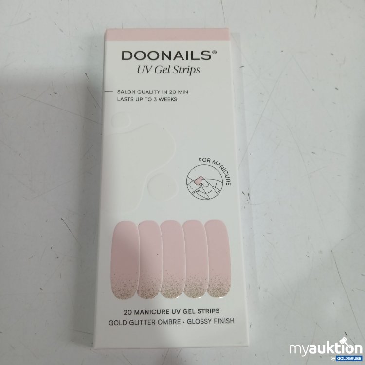 Artikel Nr. 977666: Doonails UV Gel Strips gold Glitter ombre 