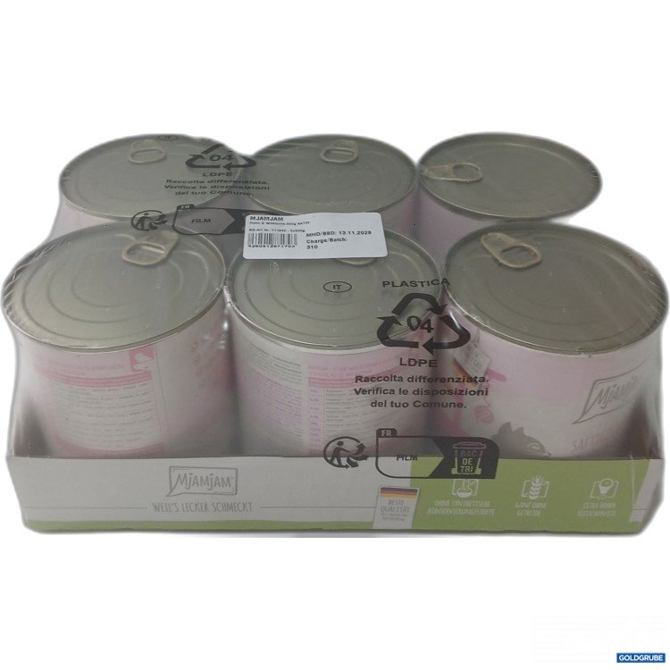 Artikel Nr. 990666: Mjamjam Katzenfutter Huhn & Wildlachs je 800g 6Stk