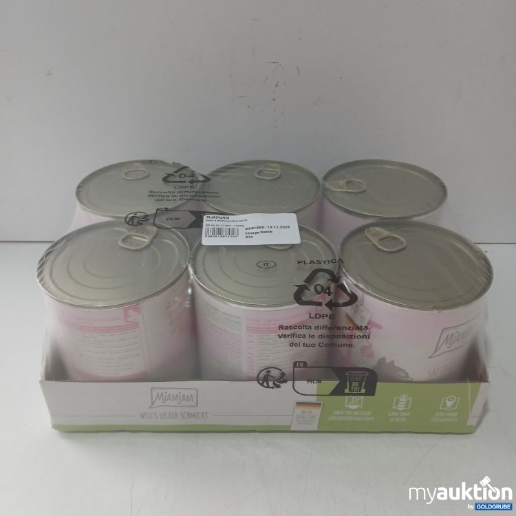 Artikel Nr. 990666: Mjamjam Katzenfutter Huhn & Wildlachs je 800g 6Stk
