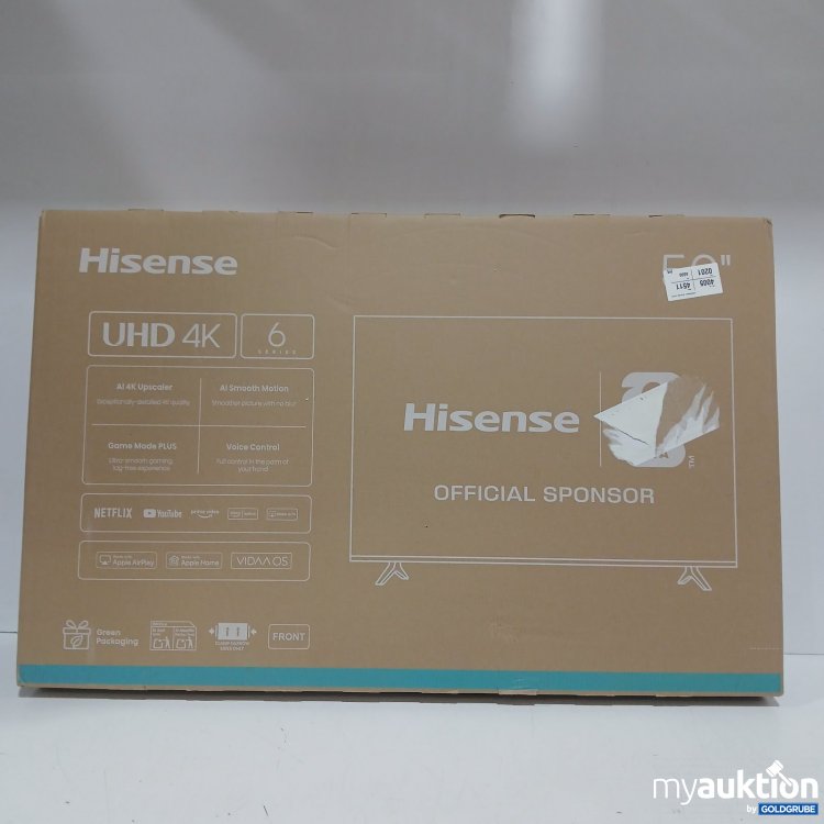 Artikel Nr. 467667 Artikel Nr. 467667: Hisense Fernseher 50E6NT UHD 4K 126 cm