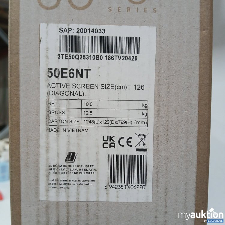 Artikel Nr. 467667 Artikel Nr. 467667: Hisense Fernseher 50E6NT UHD 4K 126 cm