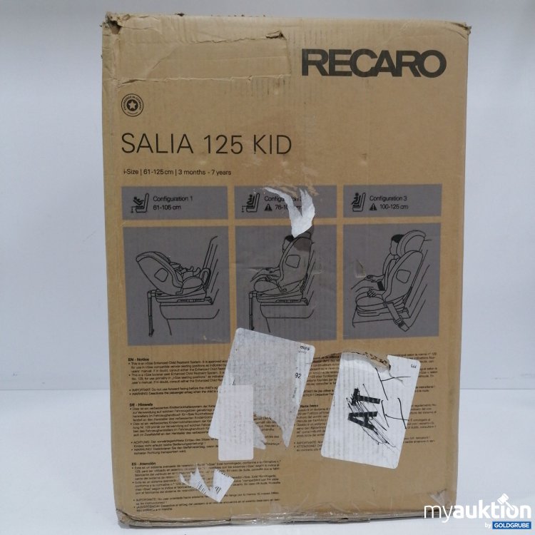 Artikel Nr. 835667 Artikel Nr. 835667: Recaro Salia 125 Kid, Mon. - 7Jahre