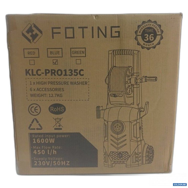 Artikel Nr. 445668 Artikel Nr. 445668: FOTING Hochdruckreiniger KLC-PR0135C Blau