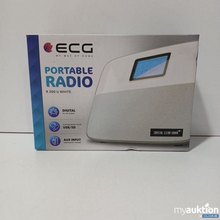 Artikel Nr. 853668 Artikel Nr. 853668: Ecg Portable Radio R300 U White