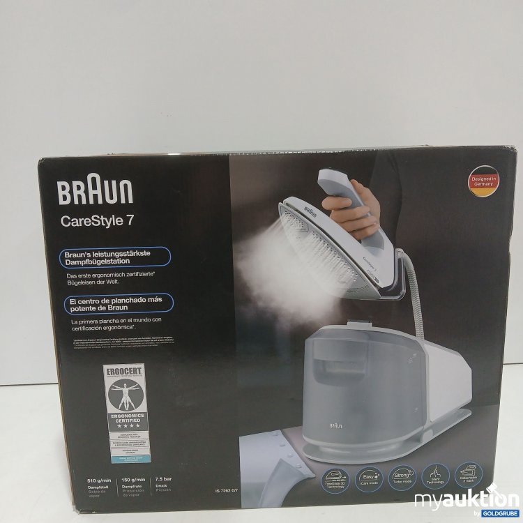 Artikel Nr. 971668 Artikel Nr. 971668: Braun CareStyle 7 Dampfbügelstation IS 7262 GY