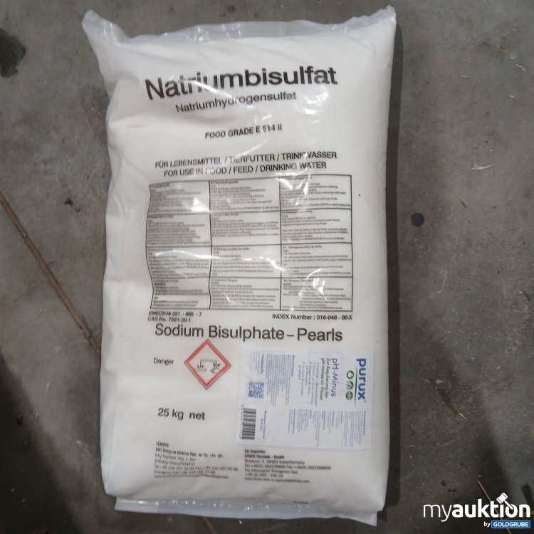 Artikel Nr. 994668 Artikel Nr. 994668: Purux Natriumbisilfat Natriumhydrogensulfat 25Kg