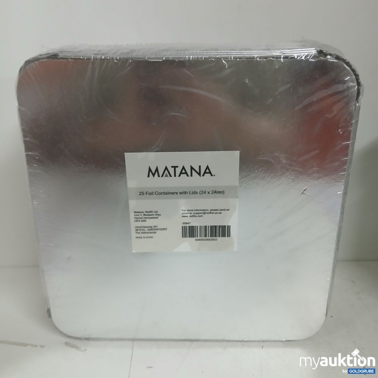Artikel Nr. 831669 Artikel Nr. 831669: Matana Aluminiumfolie Einwegschalen Set