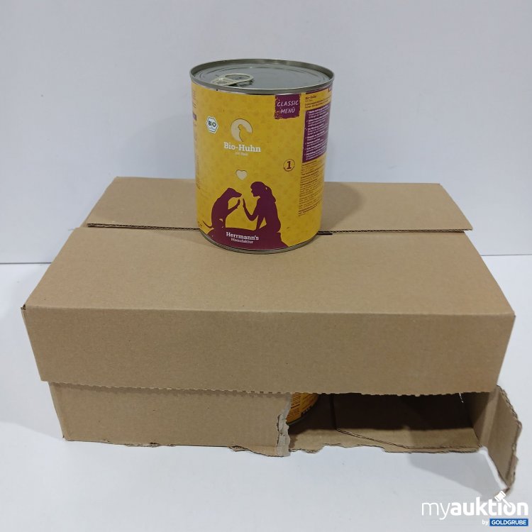Artikel Nr. 866669: Herrmann's Manufaktur Bio Huhn mit Reis 6x800g