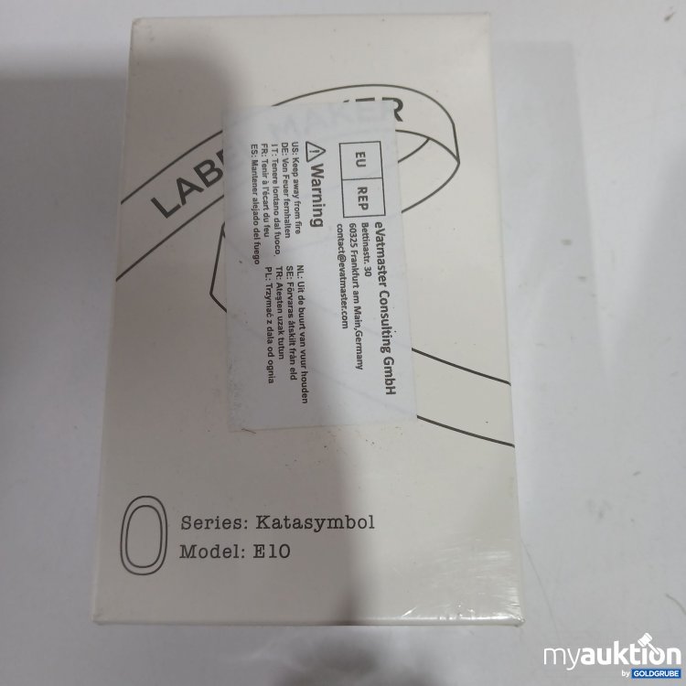 Artikel Nr. 910669: Label Maker Katasymbol E10 Green 