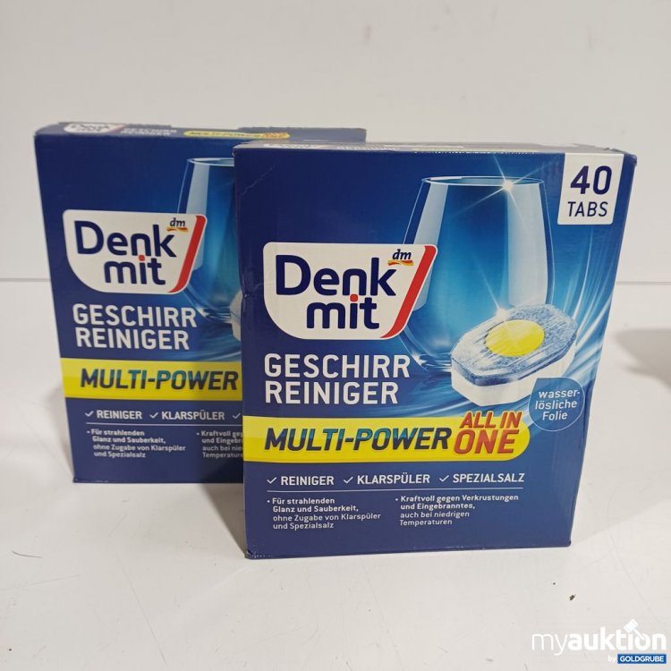 Artikel Nr. 960669: Denk mit Geschirr Reiniger Multi-Power All in One 2x40Tabs