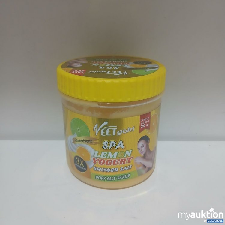 Artikel Nr. 981669 Artikel Nr. 981669: VEETgold SPA Lemon Yogurt Shower Salt Body Scrub