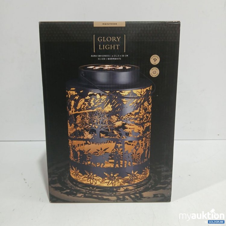 Artikel Nr. 447670: Glory Light Aura Swissness LED Laterne 21.5x30 cm