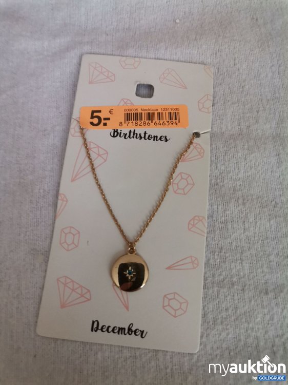Artikel Nr. 689670: Geburtstagsstein Halskette 
