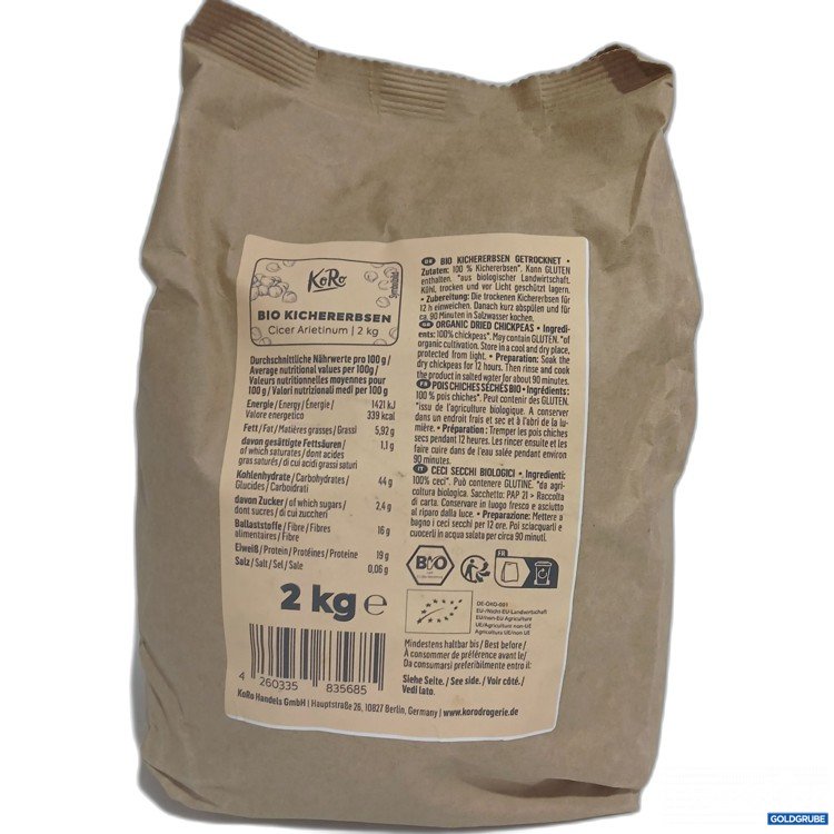 Artikel Nr. 885670: KoRo Bio Kichererbsen 2kg 