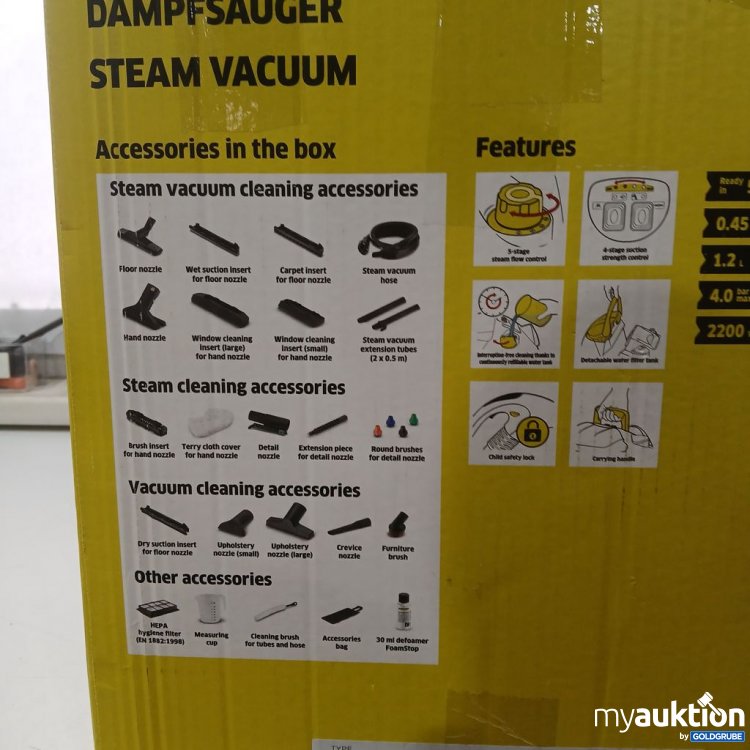 Artikel Nr. 921670: Kärcher SV 7 Dampfsauger Steam Vacuum CE 30 ml