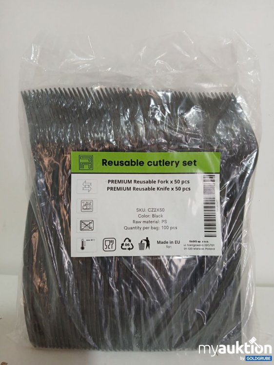Artikel Nr. 933670 Artikel Nr. 933670: Reusable cutlery set 100 pcs