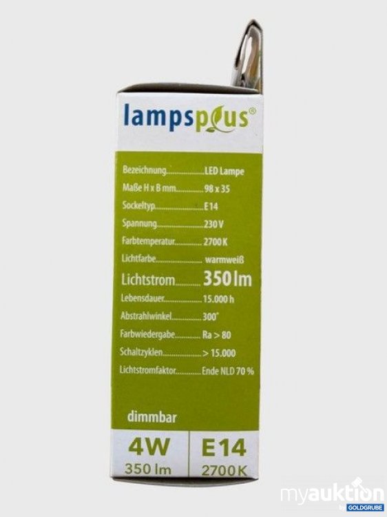 Artikel Nr. 983670 Artikel Nr. 983670: Lampsplus Gold Edition LED 4W E14 dimmbar