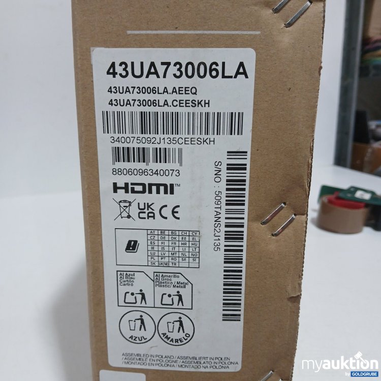 Artikel Nr. 467671 Artikel Nr. 467671: LG UHD TV 43 Zoll 108 cm 43UA73006LA