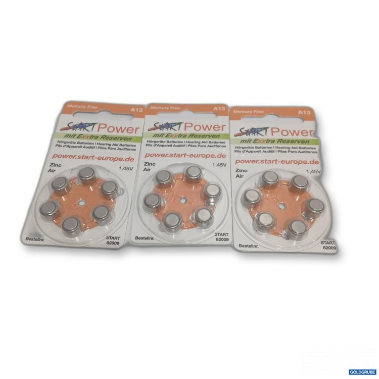 Artikel Nr. 892671: START Power A13 1.5V Batterien 3×6 Stück
