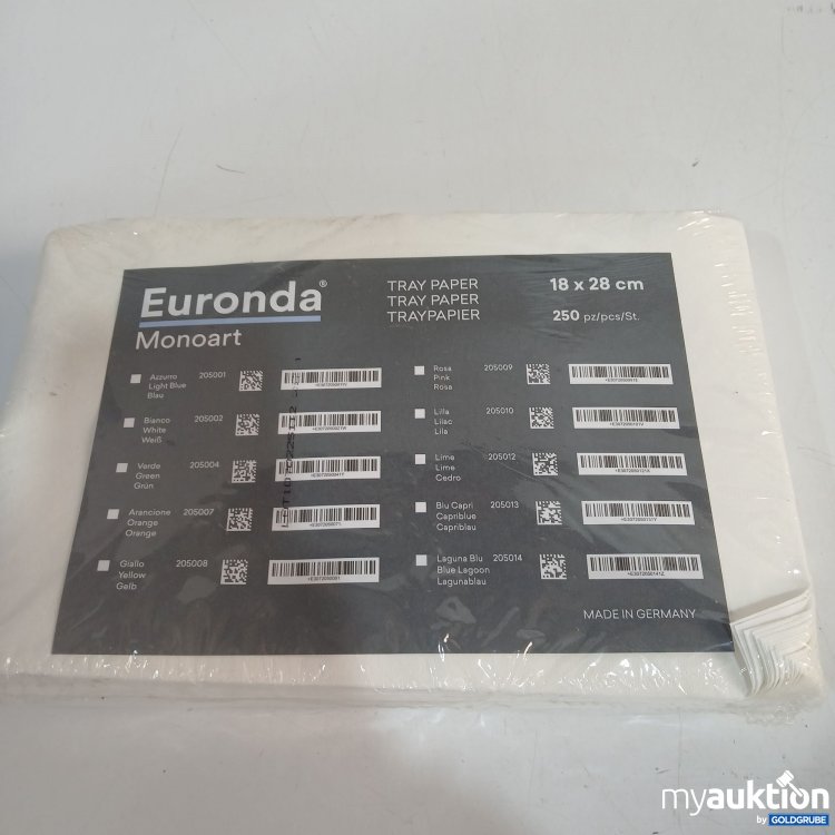 Artikel Nr. 893671: Euronda Manoart Traypapier 18x28cm 250Stk 