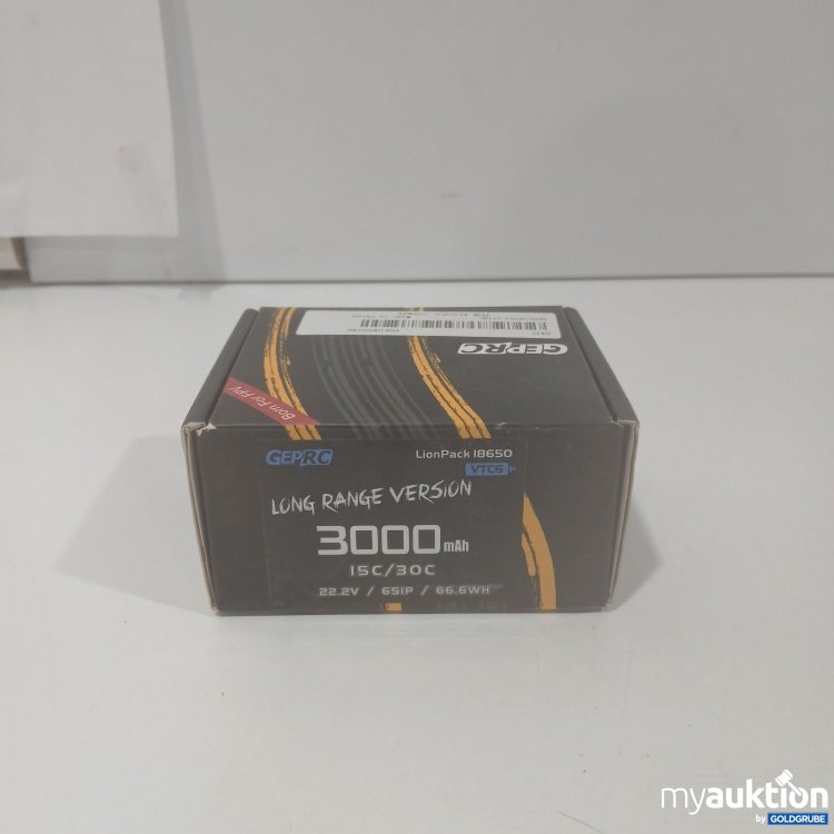 Artikel Nr. 911671 Artikel Nr. 911671: LionPack 18650 Long Range Version 3000 mAh 15C/30C