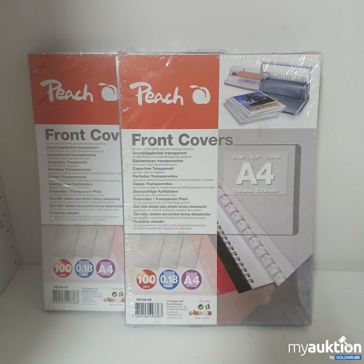 Artikel Nr. 916671: Peach Umschlagdeckel transparent A4 100 Blatt 