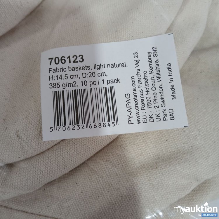 Artikel Nr. 447672: PY-APAG Stoffkörbe 10 Stück 385g