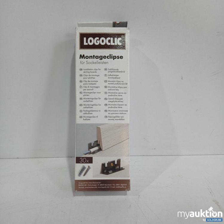 Artikel Nr. 360673 Artikel Nr. 360673: Logoclic Montageclipse für Sockelleisten