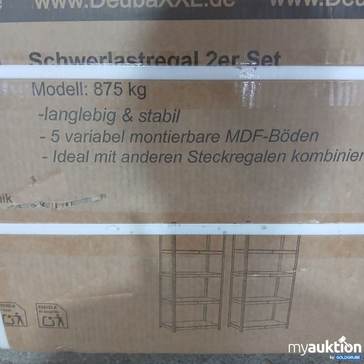 Artikel Nr. 439673: DeubaXXL Monzana Schwerlastregal 2er Set 106177
