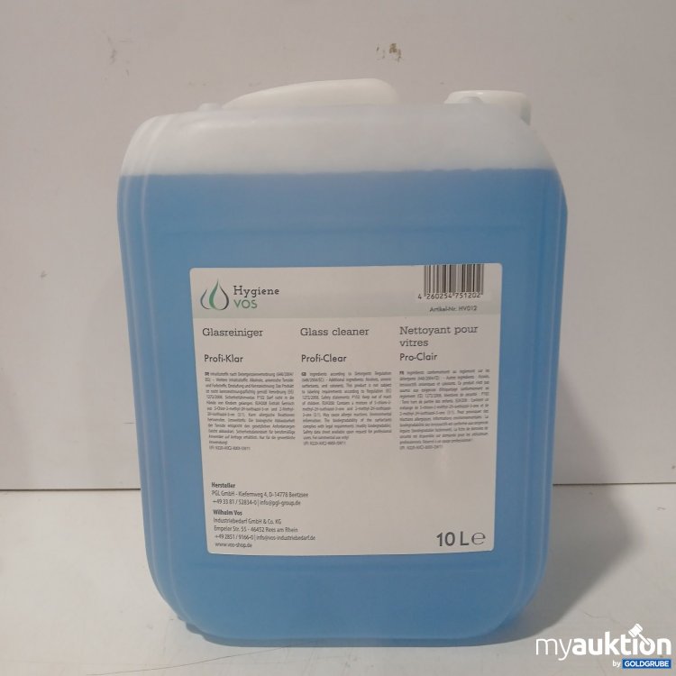 Artikel Nr. 471673: Hygiene VOS Glasreiniger 10 L