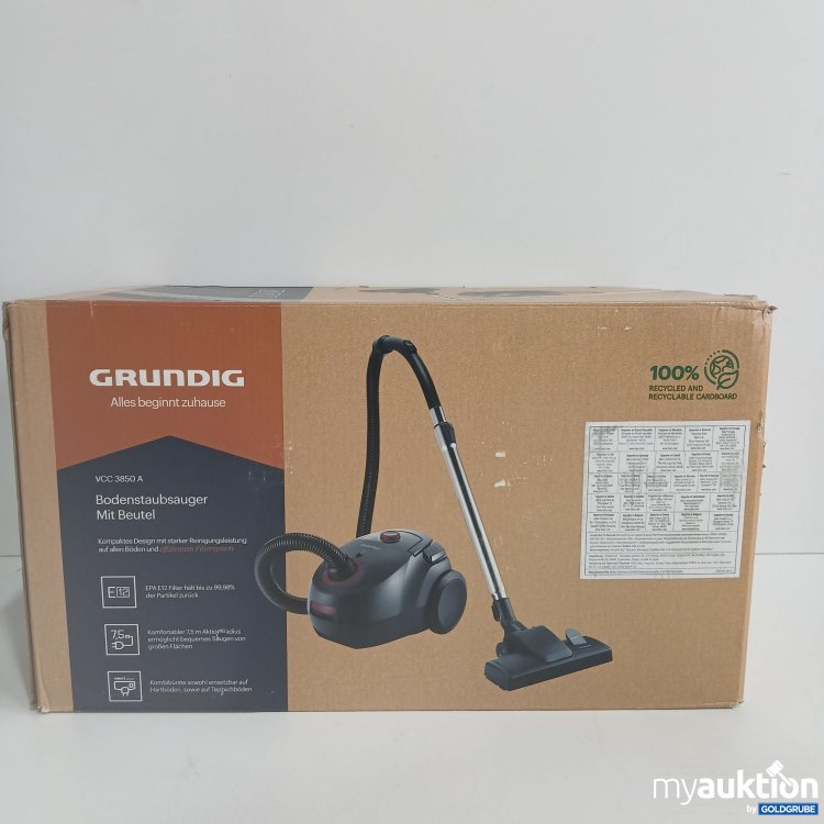 Artikel Nr. 833673 Artikel Nr. 833673: Grundig Bodenstaubsauger mit Beutel VCC 3850A
