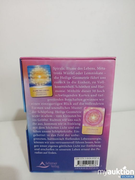 Artikel Nr. 933673: Heilige Geometrie Lichtvolle Schöpfungsenergie Set mit Buch und 50 Karten