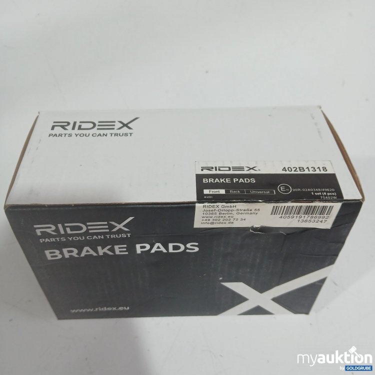 Artikel Nr. 969673: Ridex Brake Pads front 402B1318 