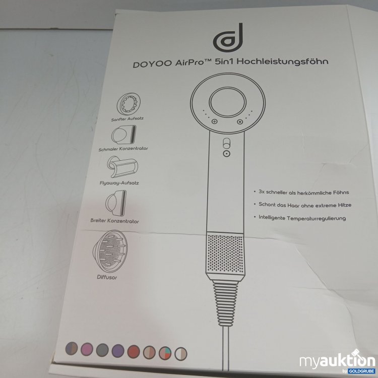 Artikel Nr. 461674 Artikel Nr. 461674: Doyoo AirPro 5in1 Hochleistungsföhn