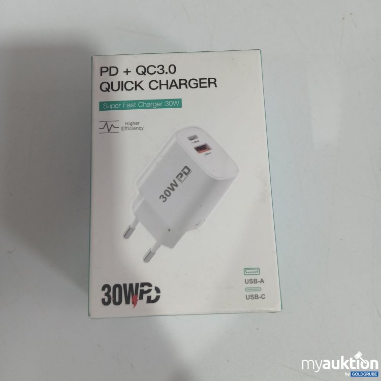 Artikel Nr. 827674 Artikel Nr. 827674: 30WPD PD+QC3.0 Quick Charger