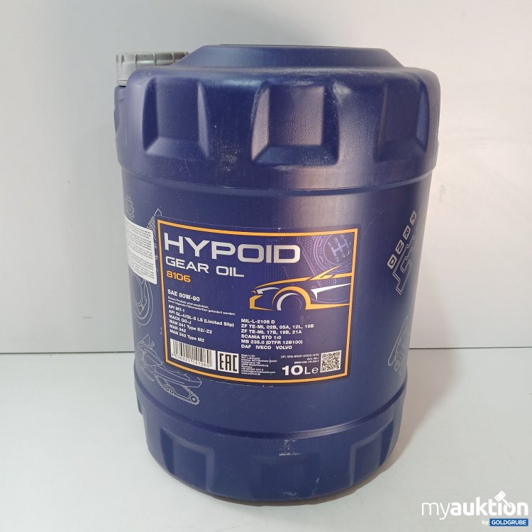 Artikel Nr. 858674: Mannol Hxpoid Gear Oil 8106 SAE 80W-90 10l