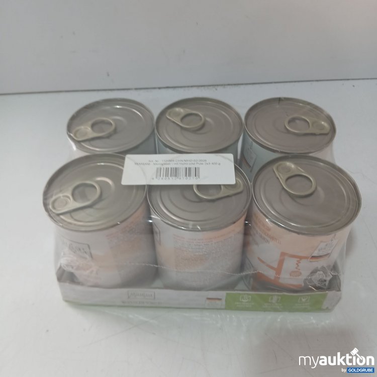 Artikel Nr. 990674: Mjamjam Huhn & Pute je 400g 6Stk