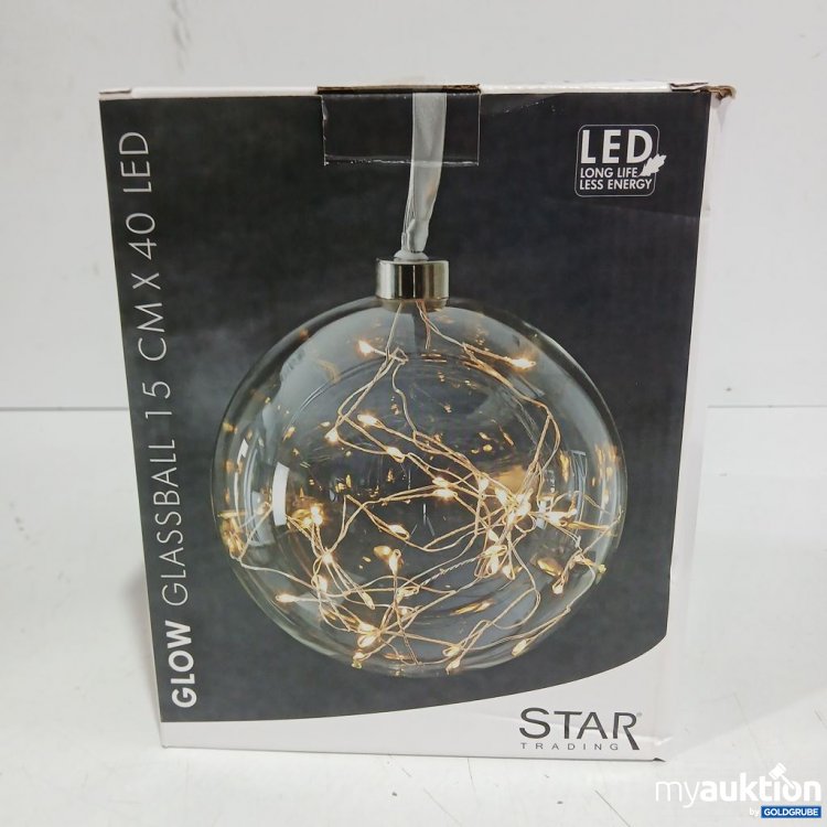 Artikel Nr. 447675: STAR GLOW GLASSBALL 15 CM 40 LED