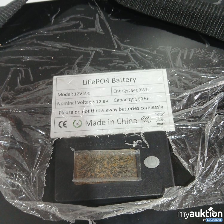 Artikel Nr. 872675 Artikel Nr. 872675: LiFe PO4 Battery 12V500