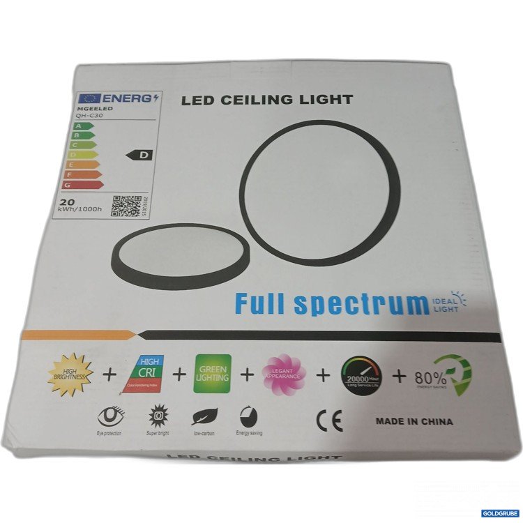 Artikel Nr. 985675: LED Ceiling Light Full Spectrum, ca 310×28×310mm, Model.No. QH-C30