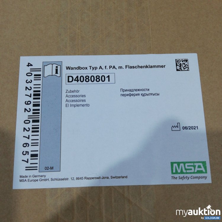 Artikel Nr. 380676 Artikel Nr. 380676: Mesa Wandbox Typ A Flaschenkammer D4080801