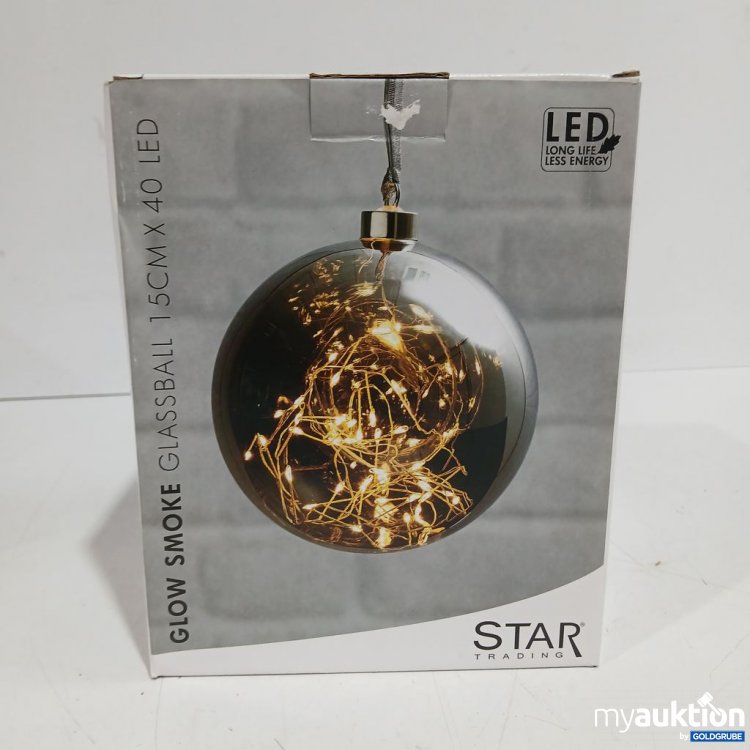 Artikel Nr. 447676: STAR Glow Smoke Glassball 15cm x 40 LED