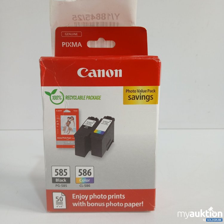 Artikel Nr. 855676 Artikel Nr. 855676: Canon Photo Value Pack 585Black, 586Color