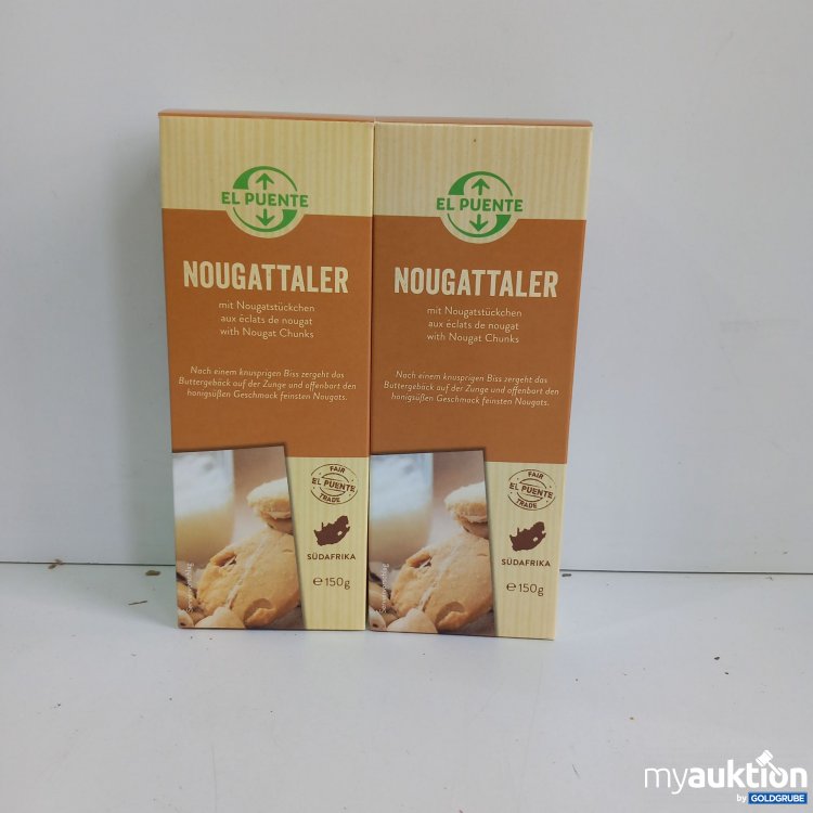 Artikel Nr. 814677: El Puente Nougat Taler mit Schokostückchen 2x 150g150 g