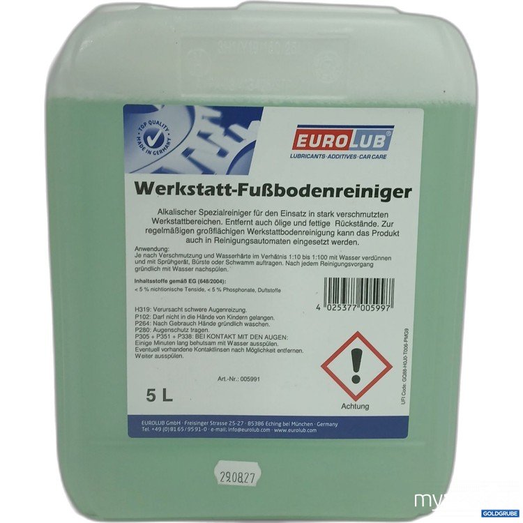 Artikel Nr. 890677: Eurolub Werkstatt Fußbodenreiniger 5L 