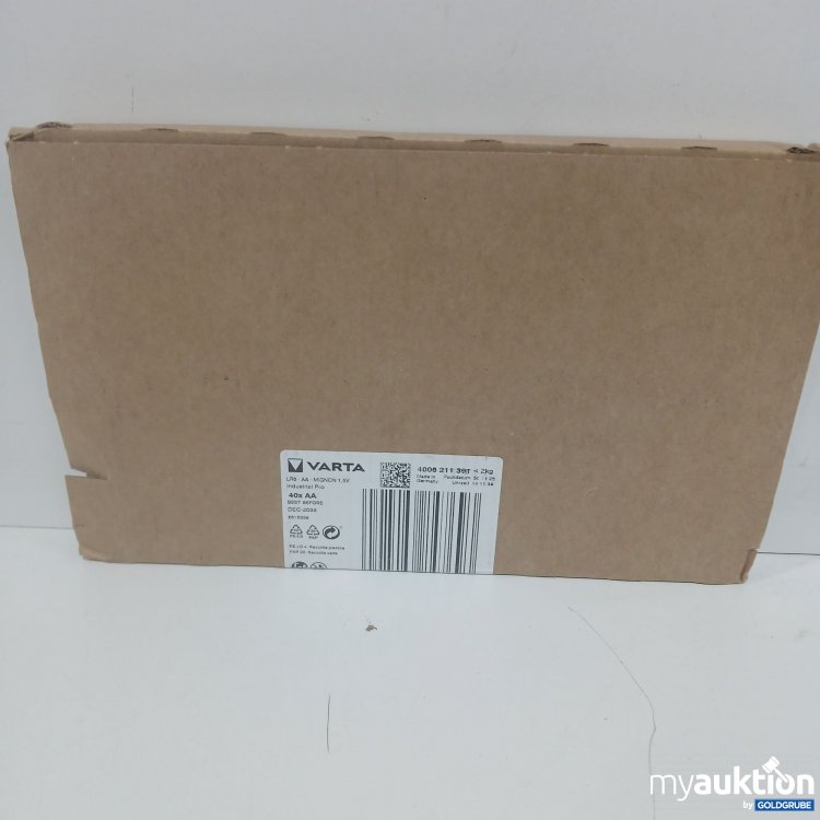 Artikel Nr. 897677: 40 Stück VARTA Alkaline Batterien AA LR6 Mignon 1.5V 