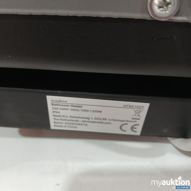 Artikel Nr. 954677: Badezimmer Heizstrahler HTBA10GY 220-240V 50Hz 1000-1200W